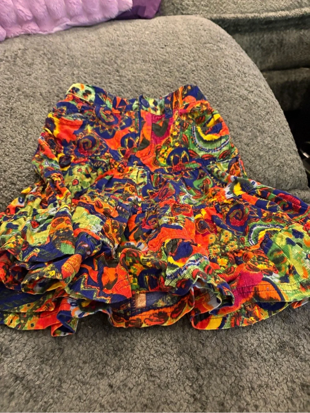 The Children's Place Neon Abstract Ruffle Skirt
